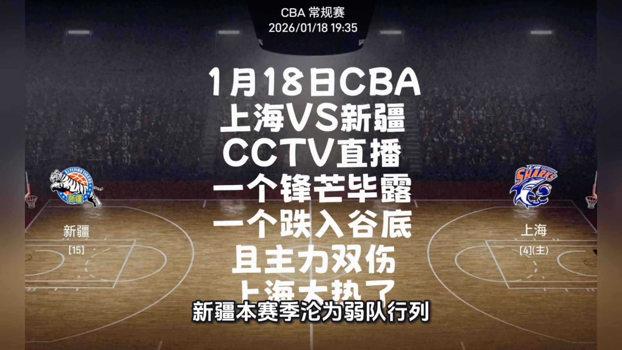 雷速-关键时刻新疆广汇调整名单：CBA常规赛节点到来，目标明确，数据趋势出现新变化的简单介绍